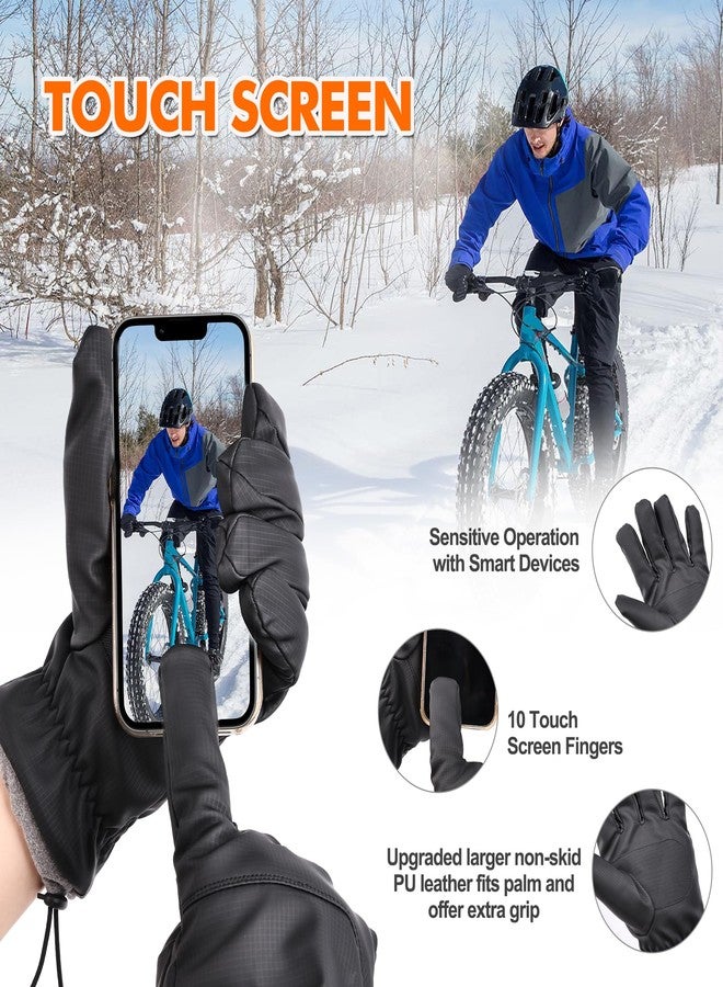 Gopaice Winter Gloves for Men Women Waterproof Thermal Windproof,Touchscreen for Running,Cycling,Skiing,Snowboarding,Driving in Cold Weather - Image 4